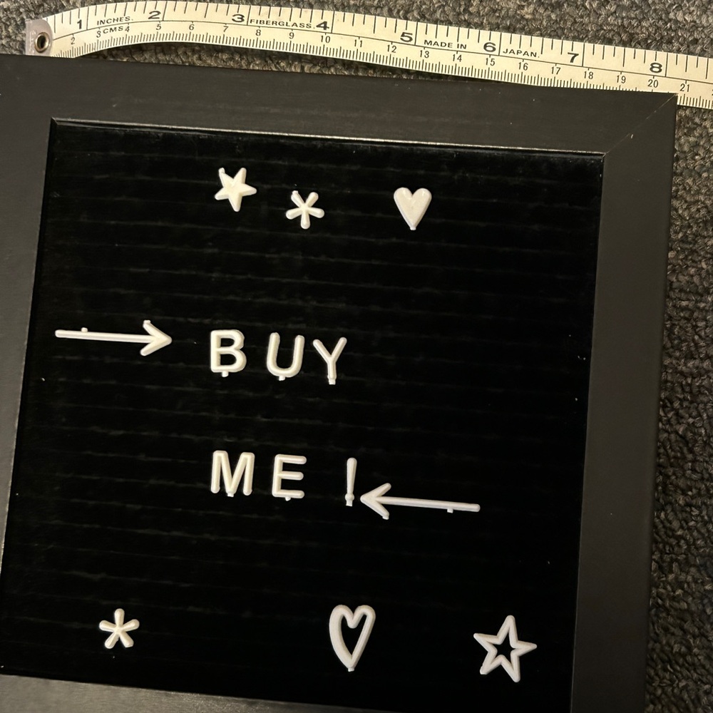 Black Letter Board with White Letter Pack & Organizer - Picture 3 of 5